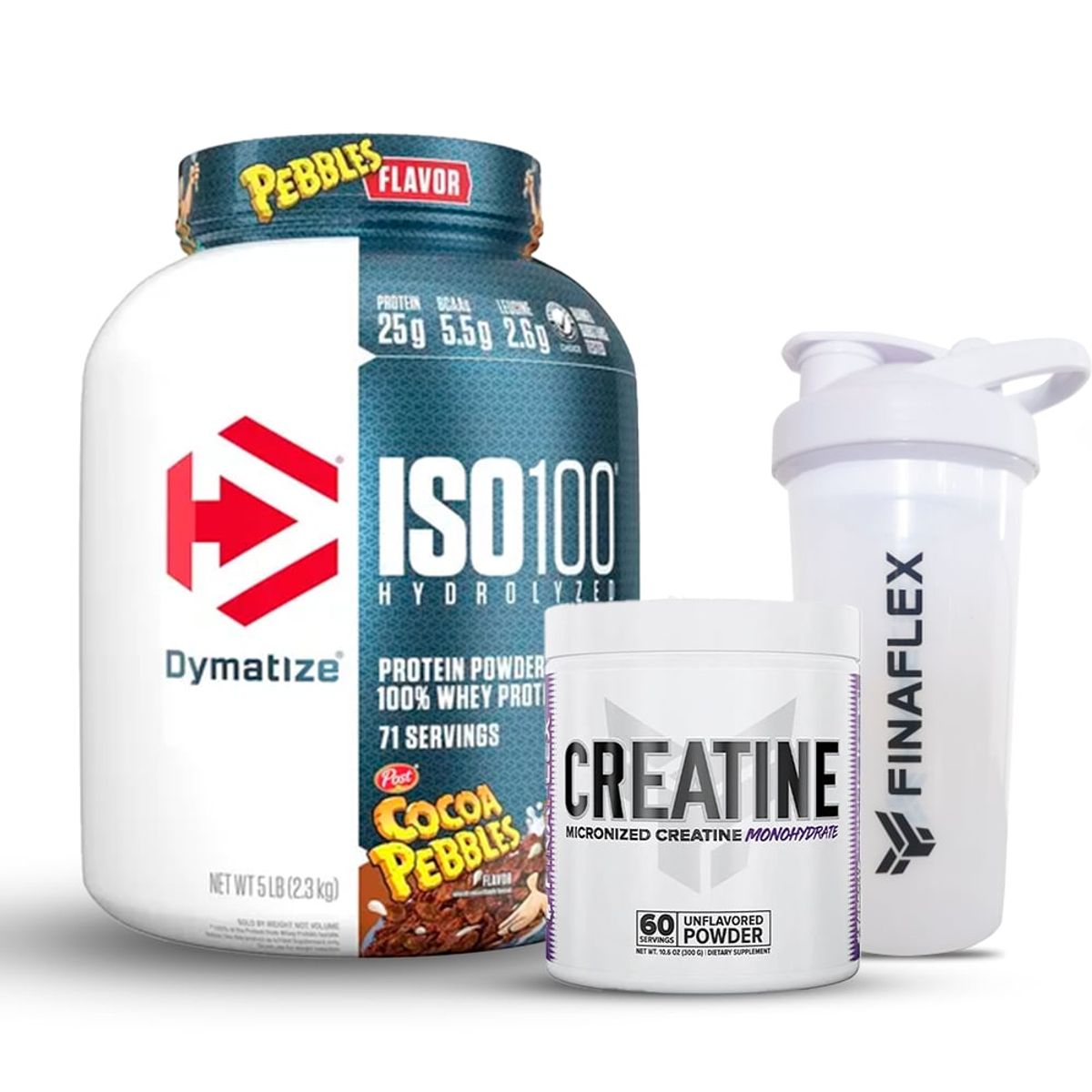 DYMATIZE - Pack Iso 100 Dymatize 5lb y Creatina Finaflex