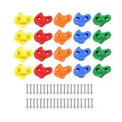 JUGUETON - Set 20 Presas Piedras de Escalada con Pernos para Madera
