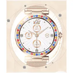GENERICO - Smartwatch Elegante Femenino Pantalla Alta Definición Control Salud