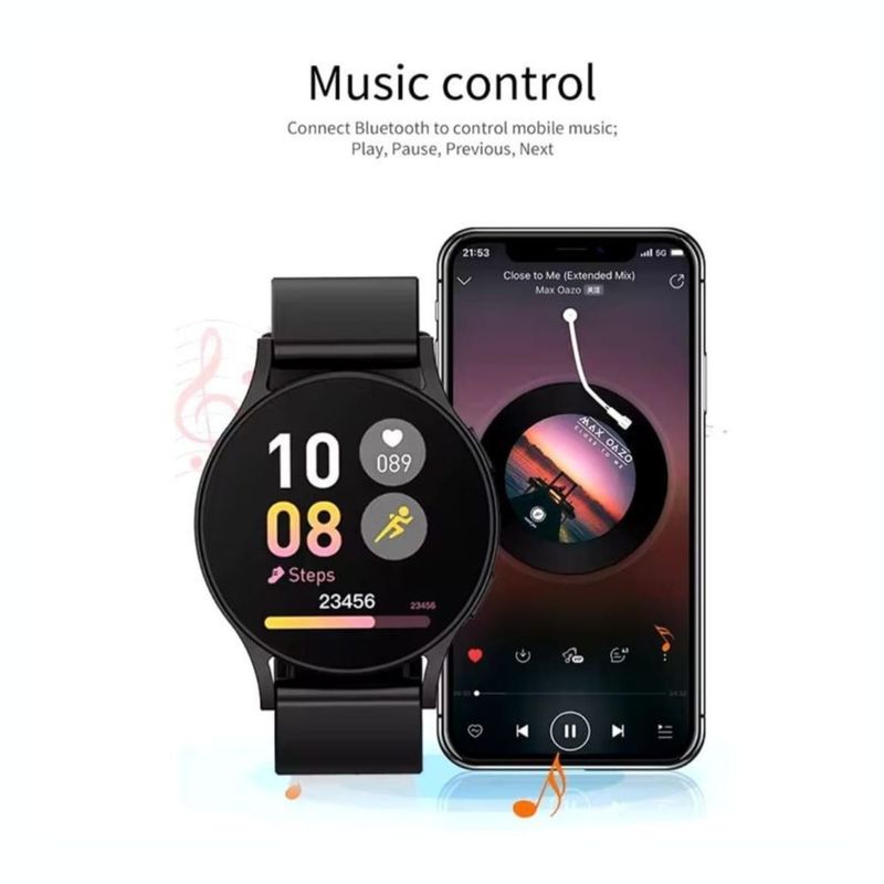 GENERICO - Reloj Inteligente Smartwatch GT1 Negro  RRSS.