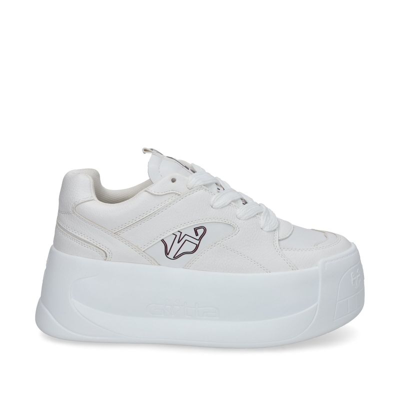 GOTTA - Zapatilla Mujer Plataforma Blanca C7325