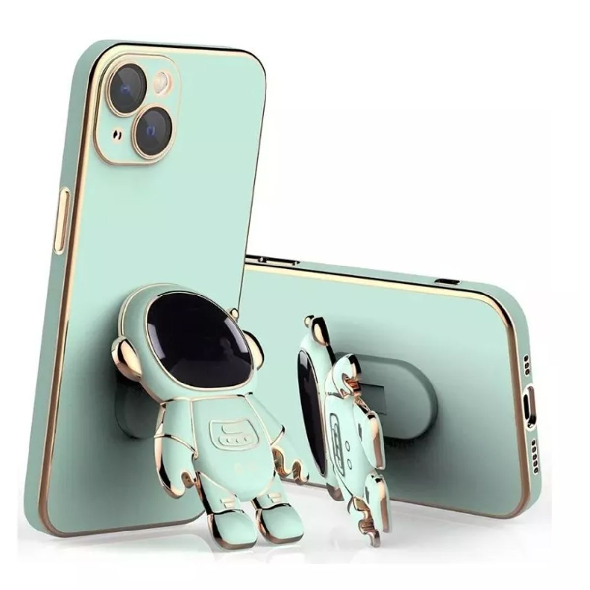 GENERICO - Carcasa Para iPhone Con Astronauta Stent iPhone 14 Verde