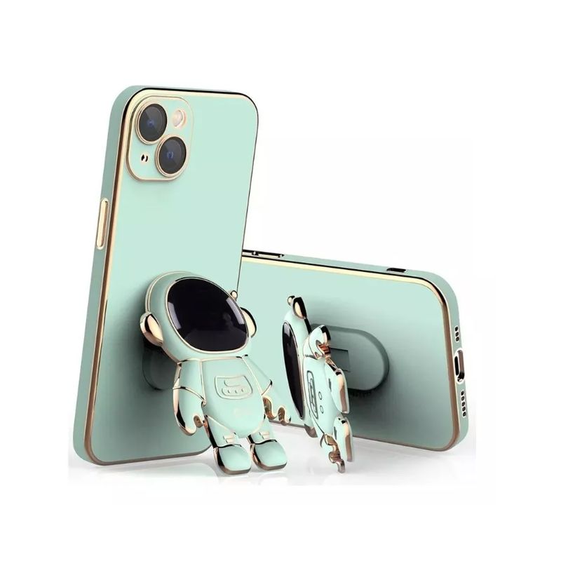 GENERICO - Carcasa Para iPhone Con Astronauta Stent iPhone 14 Verde