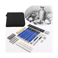 GENERICO - Kit Para Dibujo 32 Piezas Profesional Estuche Set Lápices