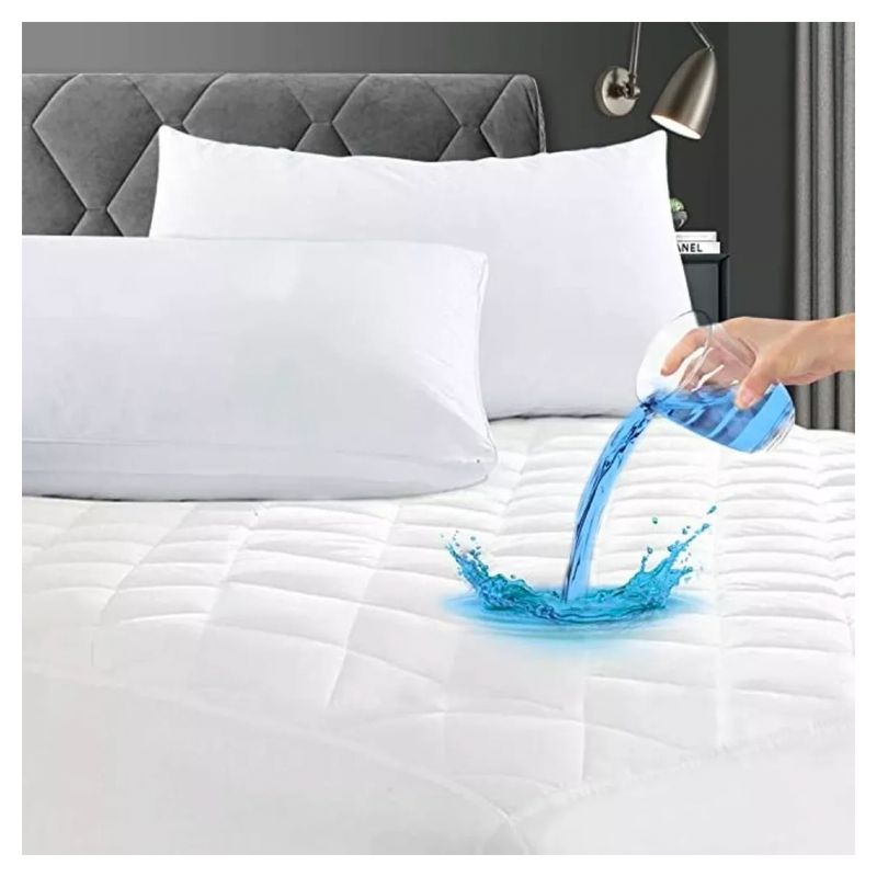 MUNDO MAGIA - Cubre Colchón 2 Plazas Impermeable Más Fundas Para Almohadas