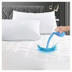 MUNDO MAGIA - Cubre Colchón 2 Plazas Impermeable Más Fundas Para Almohadas