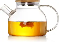 REGALITOLINDO CL - Tetera de Vidrio Borosilicato Resistente Fuego/Frío 1 L