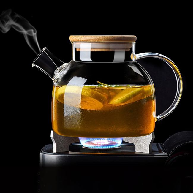 REGALITOLINDO CL - Tetera de Vidrio Borosilicato Resistente Fuego/Frío 1 L