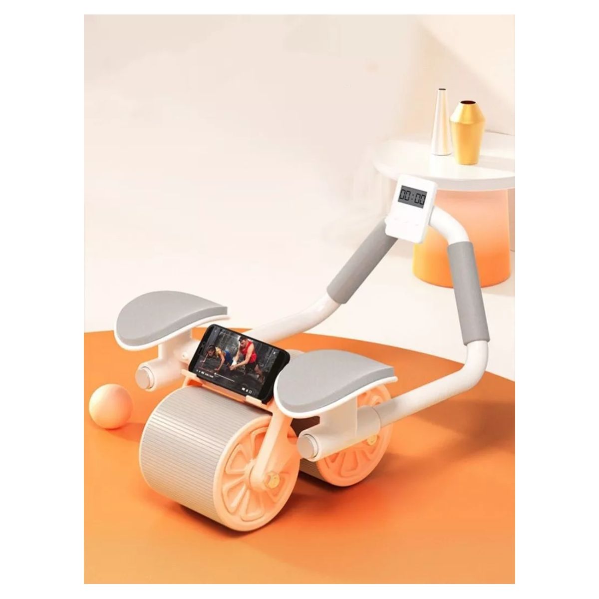 MUNDO MAGIA - Rodillo Abdominal Con Soporte Rueda Para Músculos Abdominal
