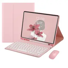 SHARGE - Teclado y Ratón Bluetooth para iPad Air 3 10.5inch Rosa Español