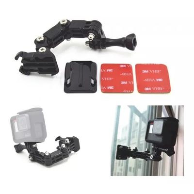 Imagen 2 del producto Kit Montaje Frontal Adhesivo Curvo Brazo Articulado Casco Moto Bicicleta