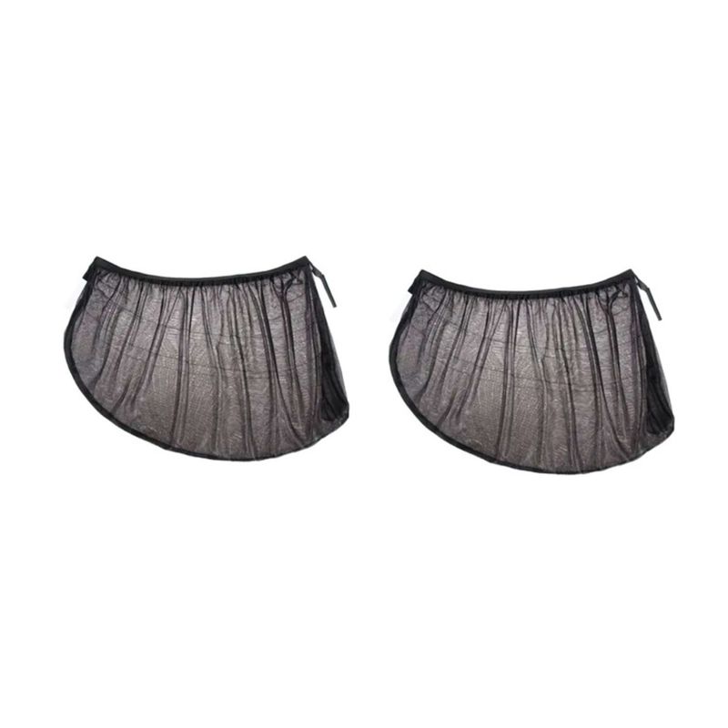 GENERICO - Set 2 Malla Parasol De Ventanas Laterales Traseras Para Auto