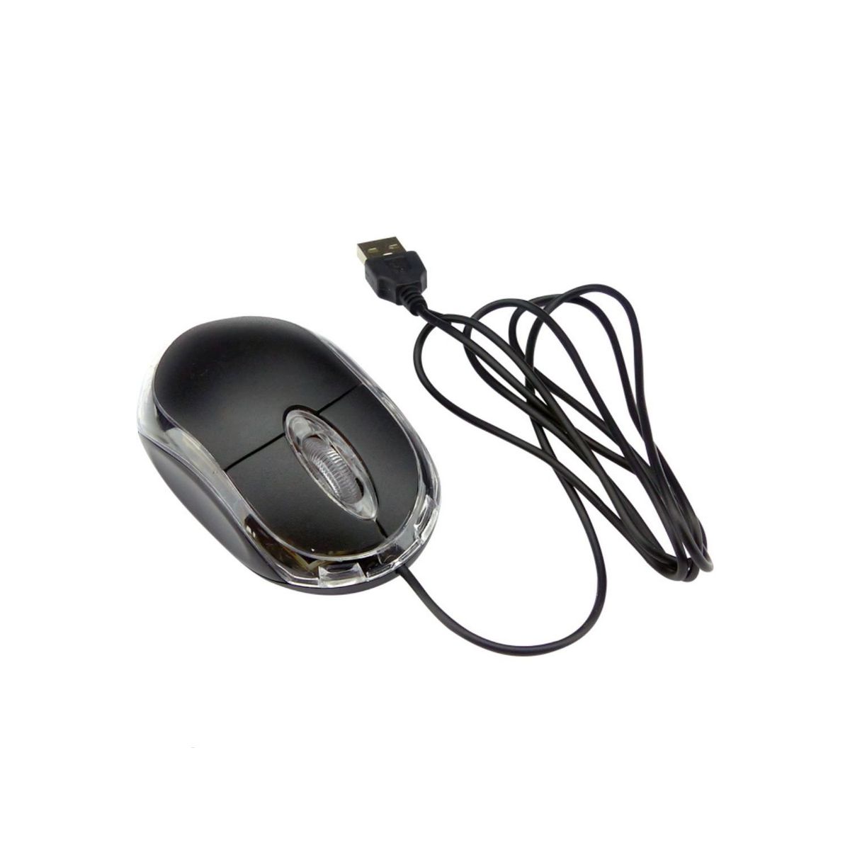 GENERICO - Mini Mouse Ergonomico TJ50 Led Cable Usb Laptop Pc Ordenador.