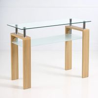 Mesa de arrimo Rectangular de vidrio Moderna