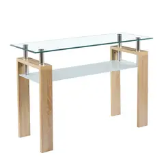 KLIK - Mesa de arrimo Rectangular de vidrio Moderna