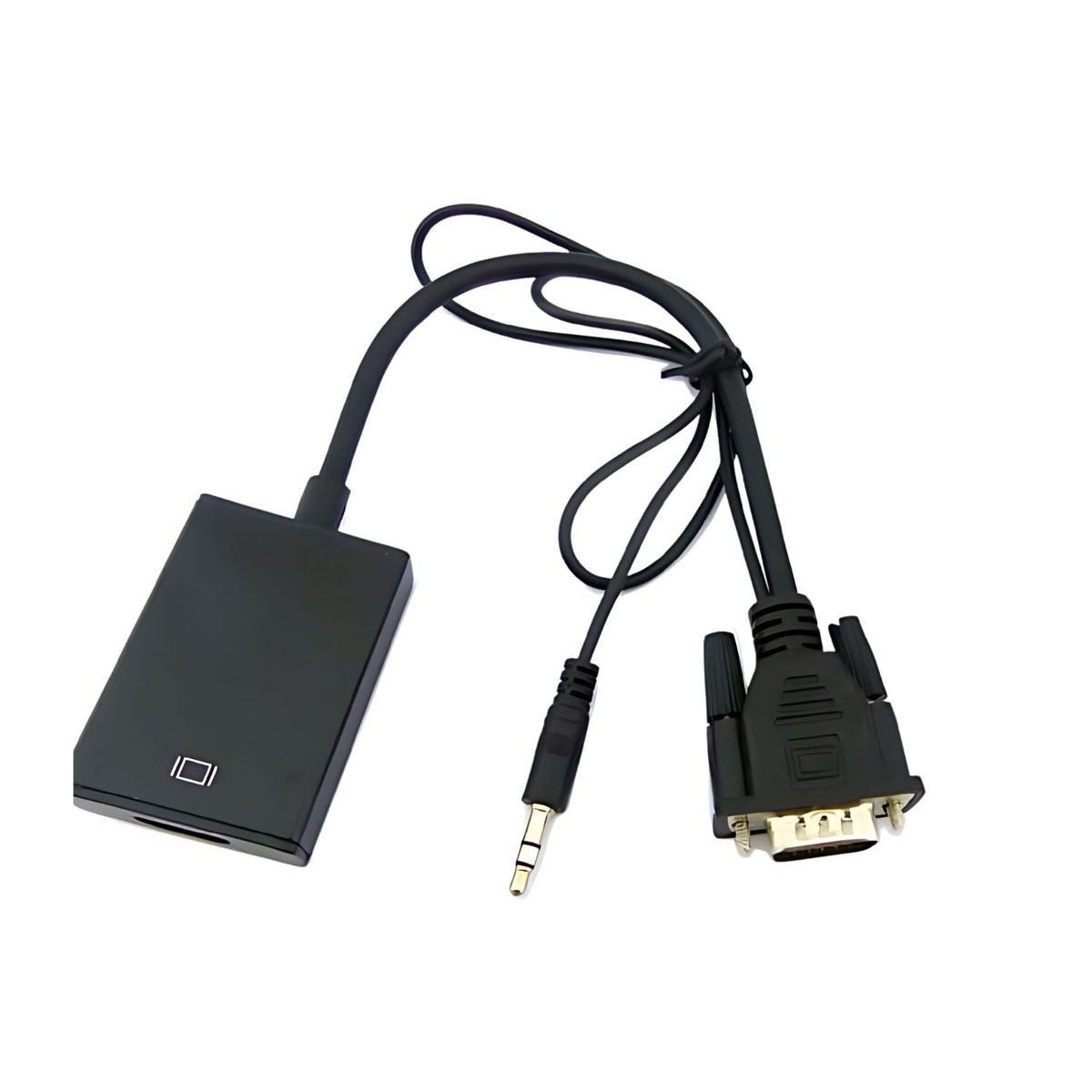 GENERICO - Convertidor De Video VGA A HDMI Audio Con Plug 3.5 Estereo