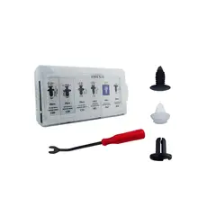 GENERICO - Kit De Clips De Retencion En Pvc Para Auto De 100 Piezas