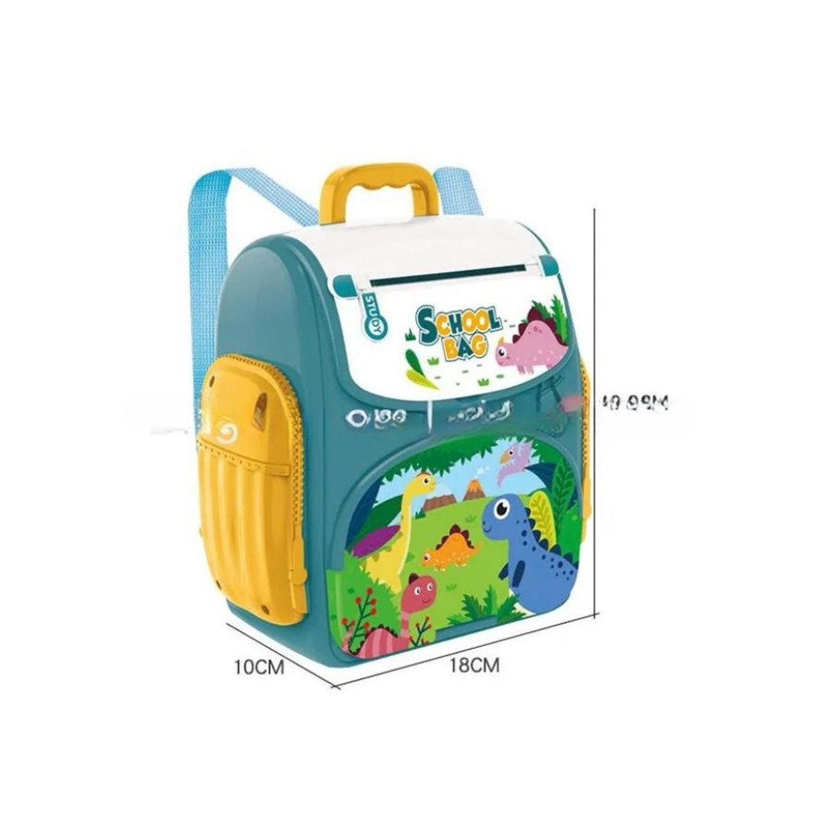 GENERICO - Alcancía Infantil Mochila Electrica Sensor De Huella Verde