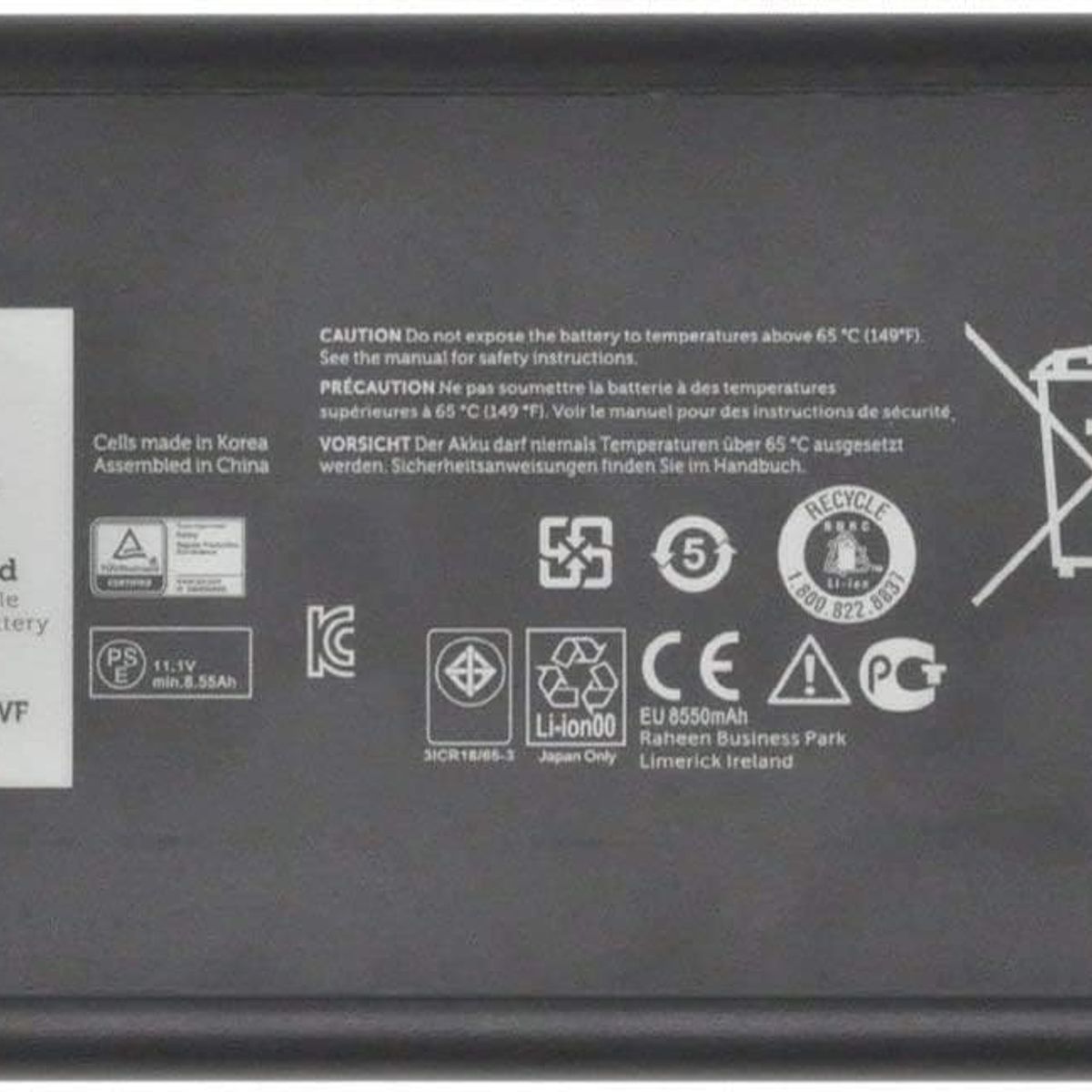 GENERICO - Latitude 12 7204 E5404 E7404 14 7404 X8VWF 4XKN5 DKNKD
