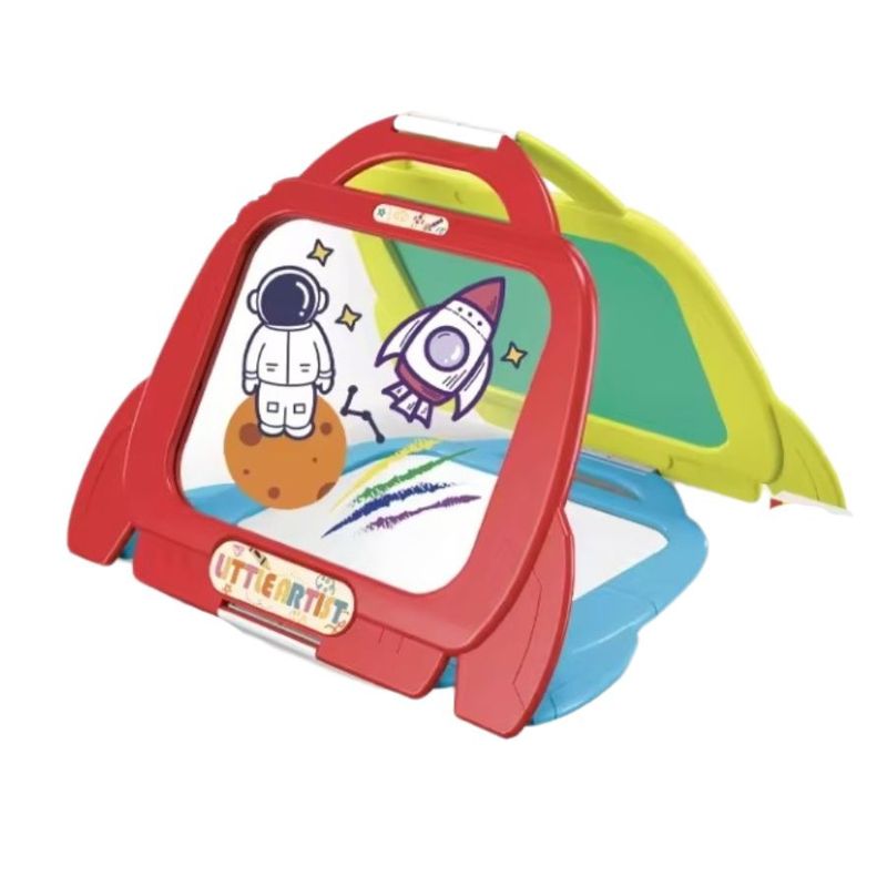 GENERICO - Pizarra Tabla De Dibujo 4 En 1 Infantil 14 Pcs Juguete