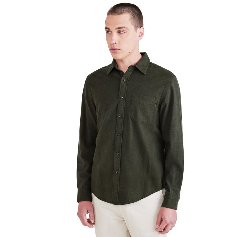 DOCKERS - Camisa Hombre Original Button-Up Regular Fit Verde Dockers