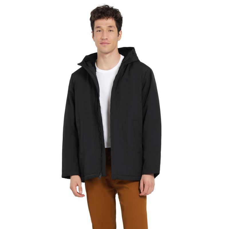 DOCKERS - Chaqueta Hombre Arctic Hooded Slim Fit Negro Dockers