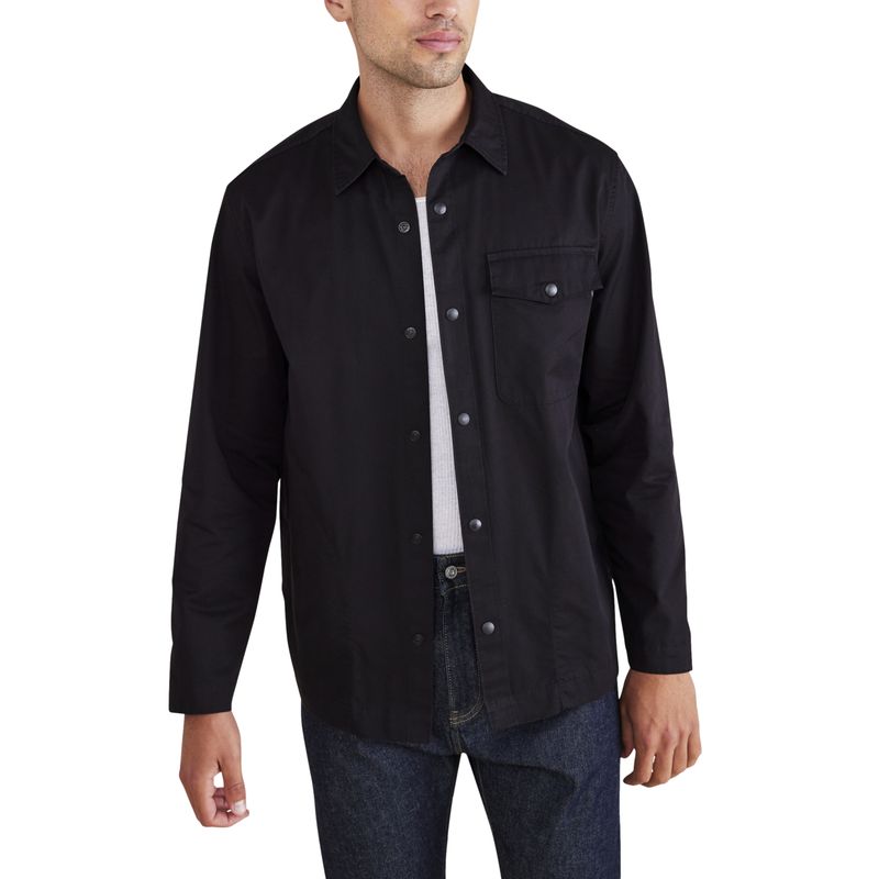 DOCKERS - Chaqueta Hombre Go Shirt Regular Fit Negro Dockers