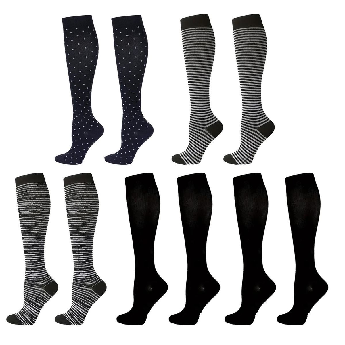 FITNICS - Medias Calcetines de Compresion varices Pack 5 Pares Fitnics