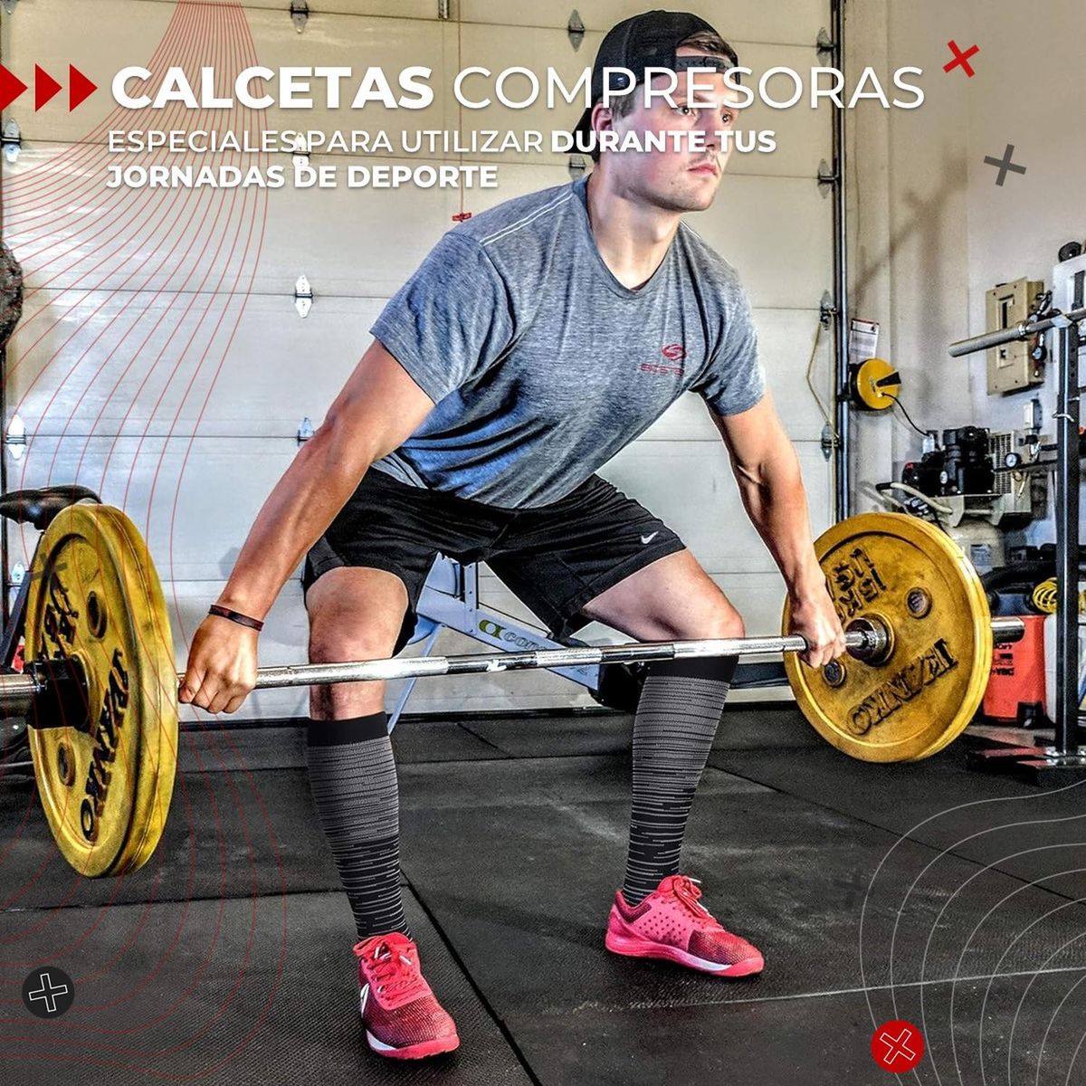 FITNICS - Medias Calcetines de Compresion varices Pack 5 Pares Fitnics