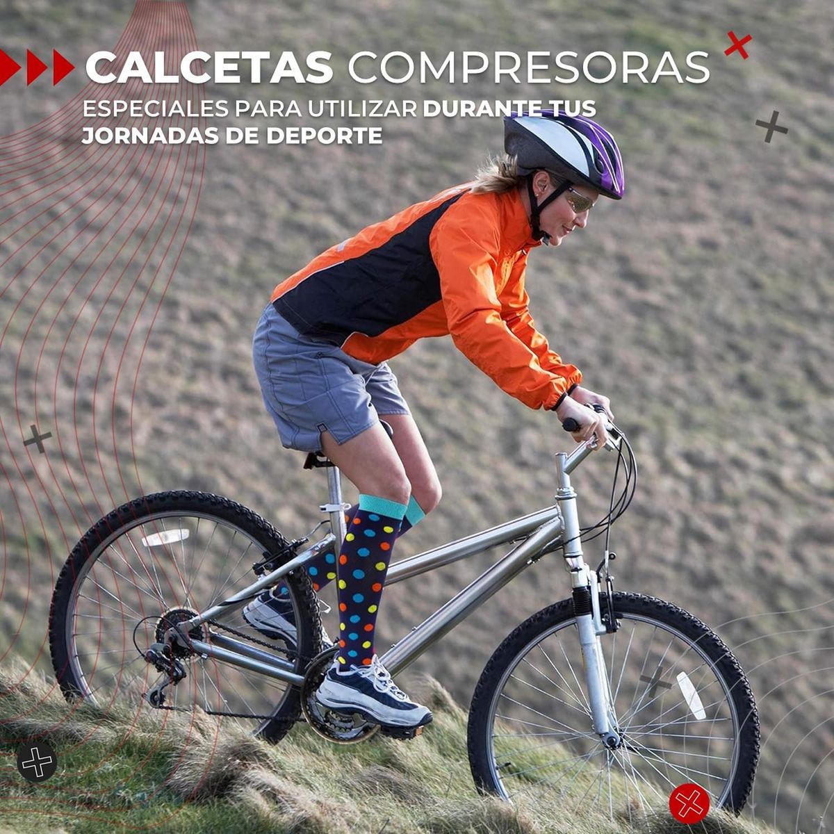 FITNICS - Medias Calcetines de Compresion varices Pack 5 Pares Fitnics