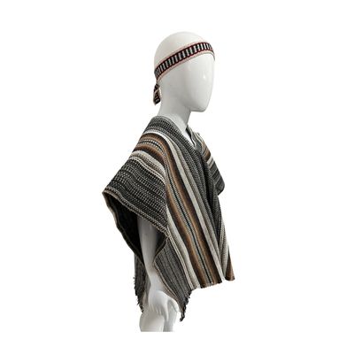 Imagen 2 del producto Poncho Mapuche + Trorilonco Niño De 12 A 14 Años