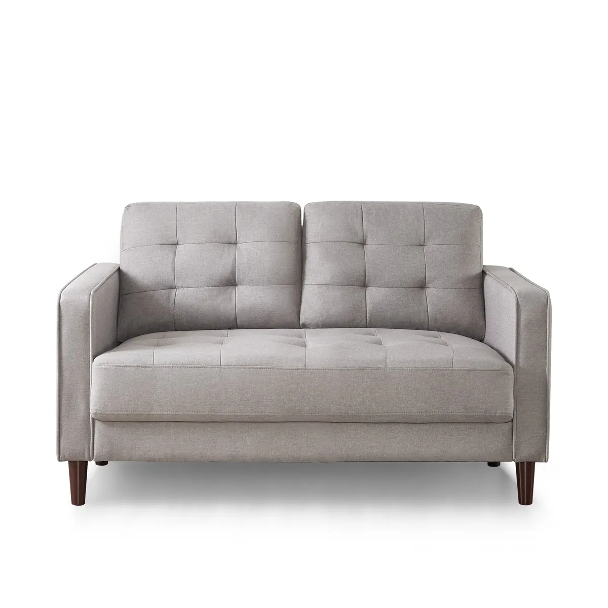 ZINUS - Sofá Zinus Benton Mid-Century  Gris Piedra  135cm