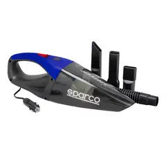 SPARCO - Aspiradora De Auto Enchufe Directo 12v con Accesorios