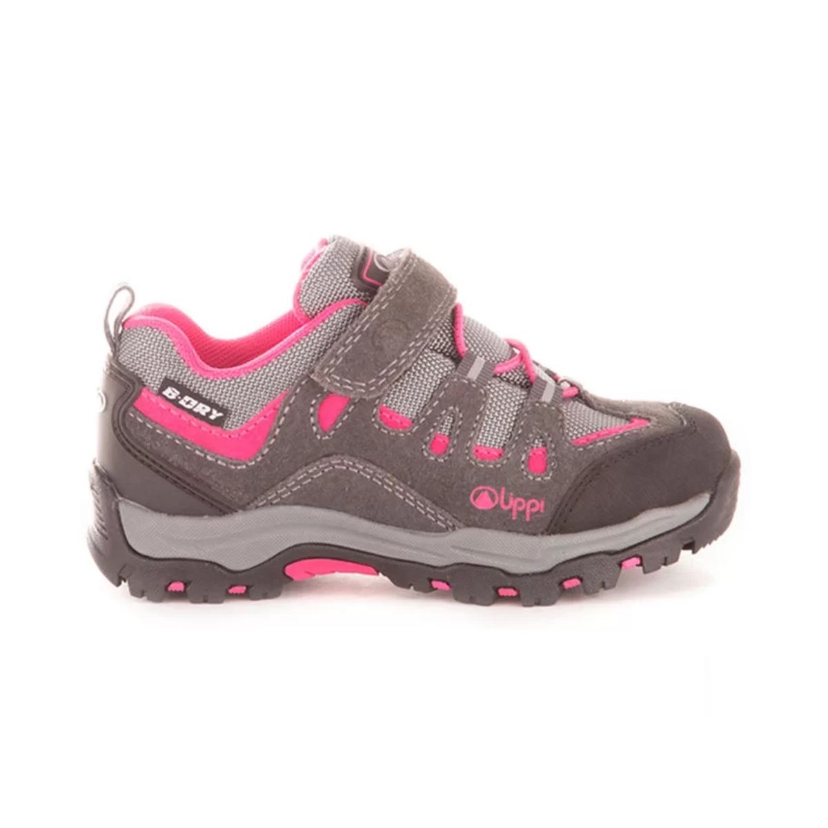 LIPPI - Zapato Niña Puelo CS Low Velcro Gris Fucsia Lippi