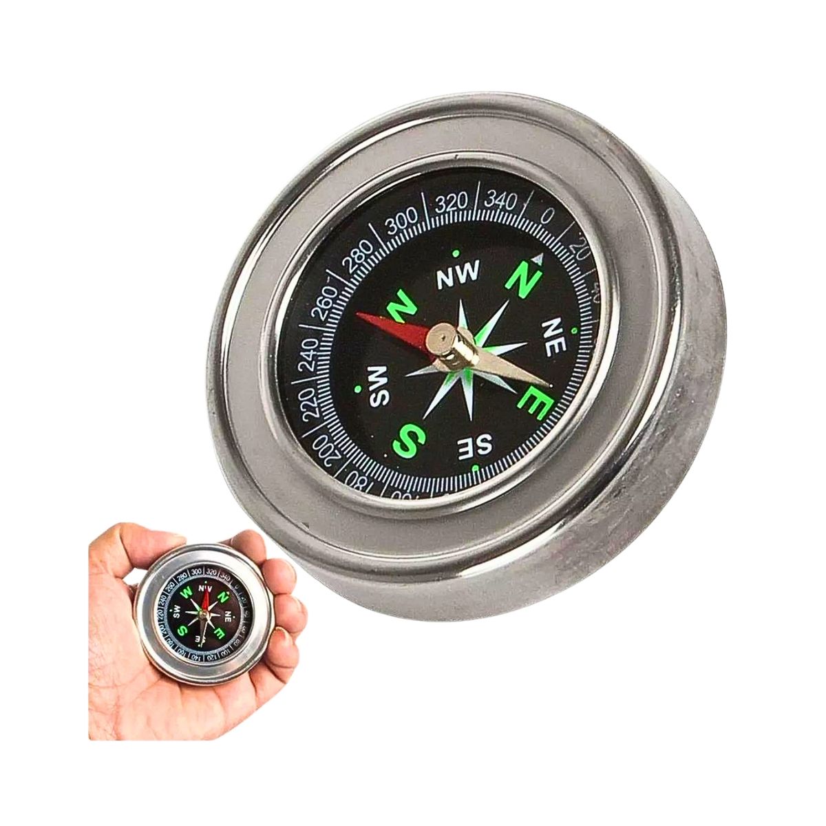 GENERICO - Brújula Magnética De Bolsillo Trekking Viajes Camping