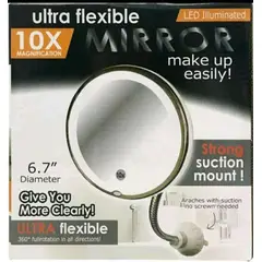 OEM - Espejo De Maquillaje Con Luz LED Con Aumento De 10X