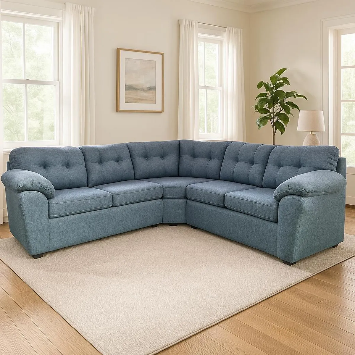 MEXX MUEBLES - Seccional Sofá Merida 212 Tela