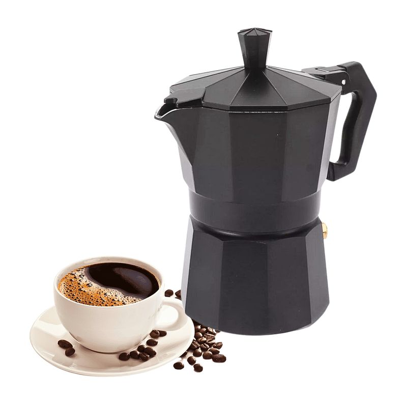 GENERICO - Cafetera Moka Italiana Portátil Espresso Aluminio Eficiente