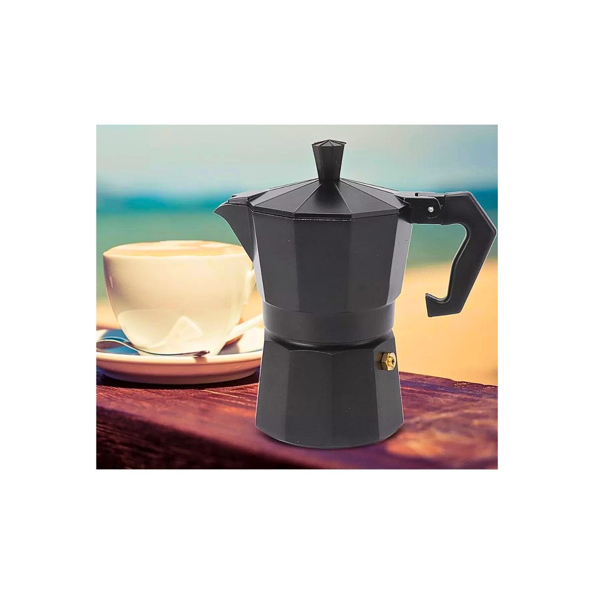 GENERICO - Cafetera Moka Italiana Espresso Portátil A Base De Aluminio