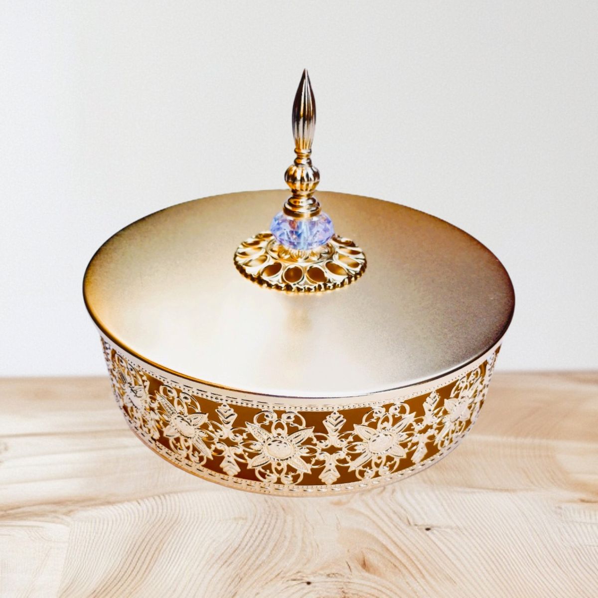 GENERICO - Elegante Organizador tipo Cofre - Metal - 20cm Diá