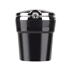 IMPORTCLICK - Cenicero Monedero Universal Auto Luz LED Negro