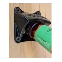 WW DESIGN - Pack 2 Destapador Cervezas De Pared - Color Negro - Oferta Única.