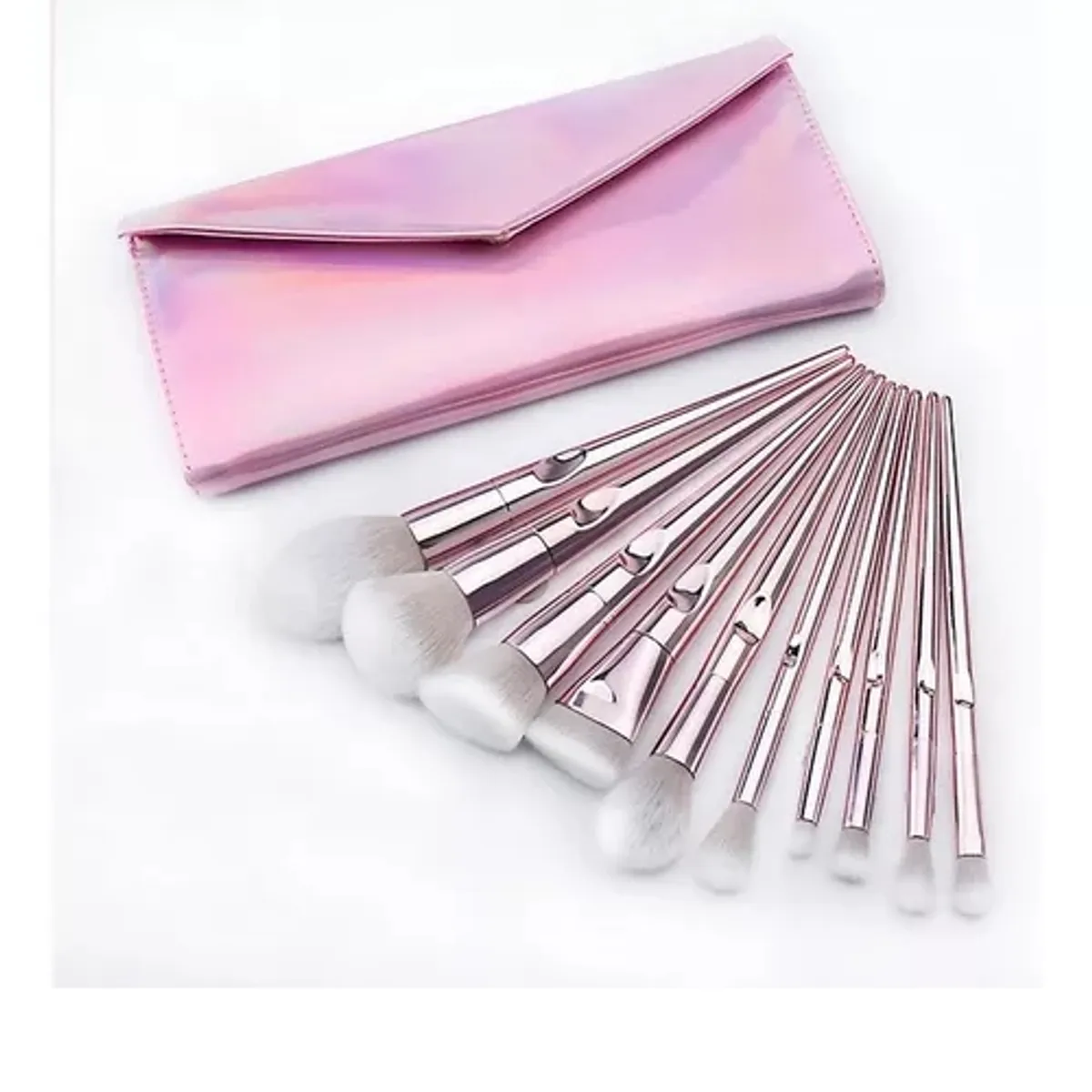 GENERICO - Set 10 Brochas Pinceles Cepillos + Bolso
