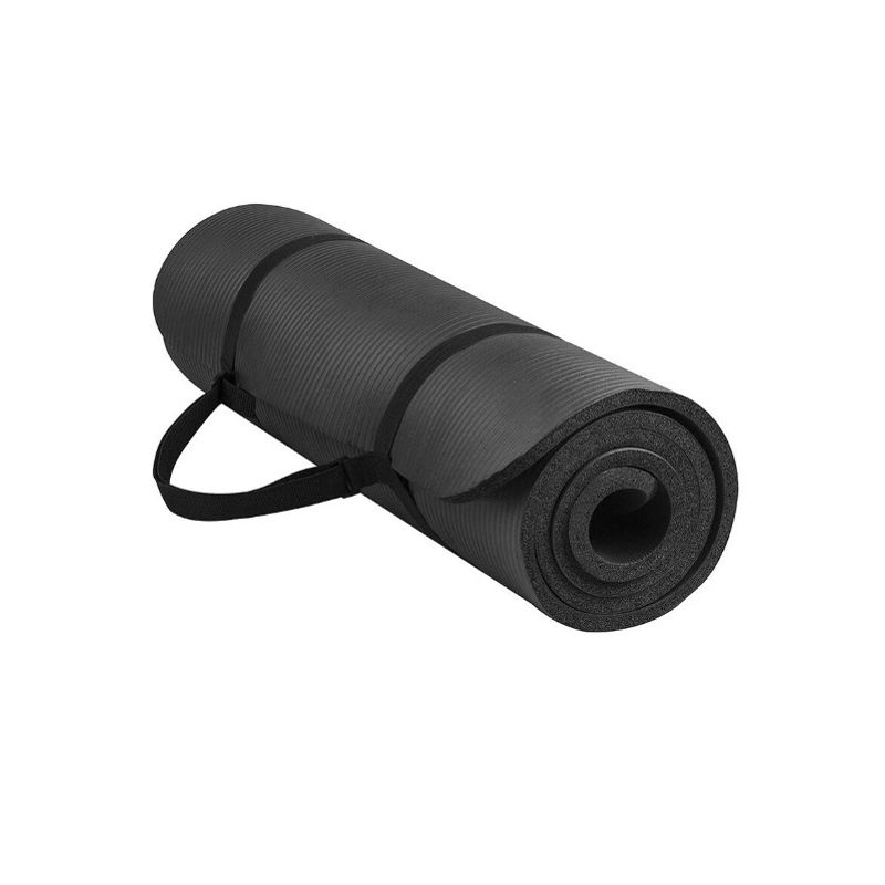 GENERICO - Mat de Yoga 183 x 61 cms 10 mm NEGRO