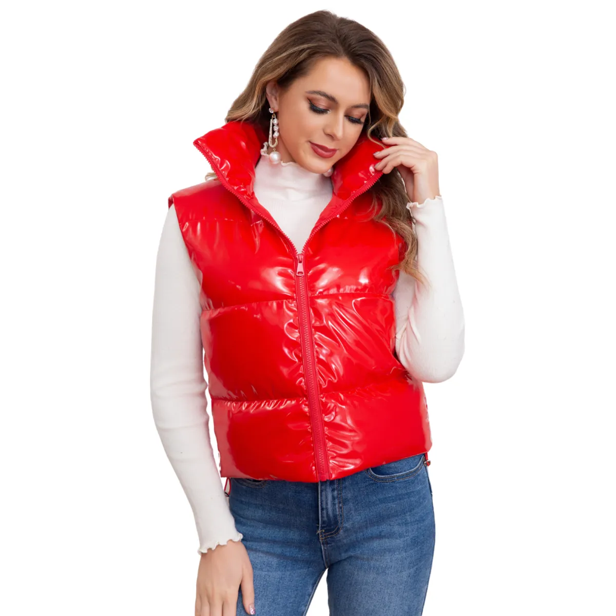 LOOK SHOP - Parka Puffa Mujer Premium Chaqueta Sin Mangas Excelente Calidad 5002