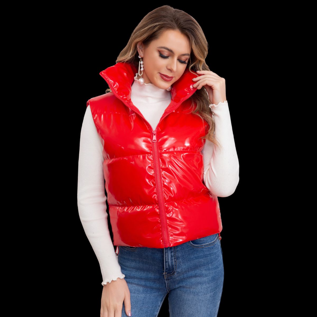 LOOK SHOP - Parka Puffa Mujer Premium Chaqueta Sin Mangas Excelente Calidad 5002