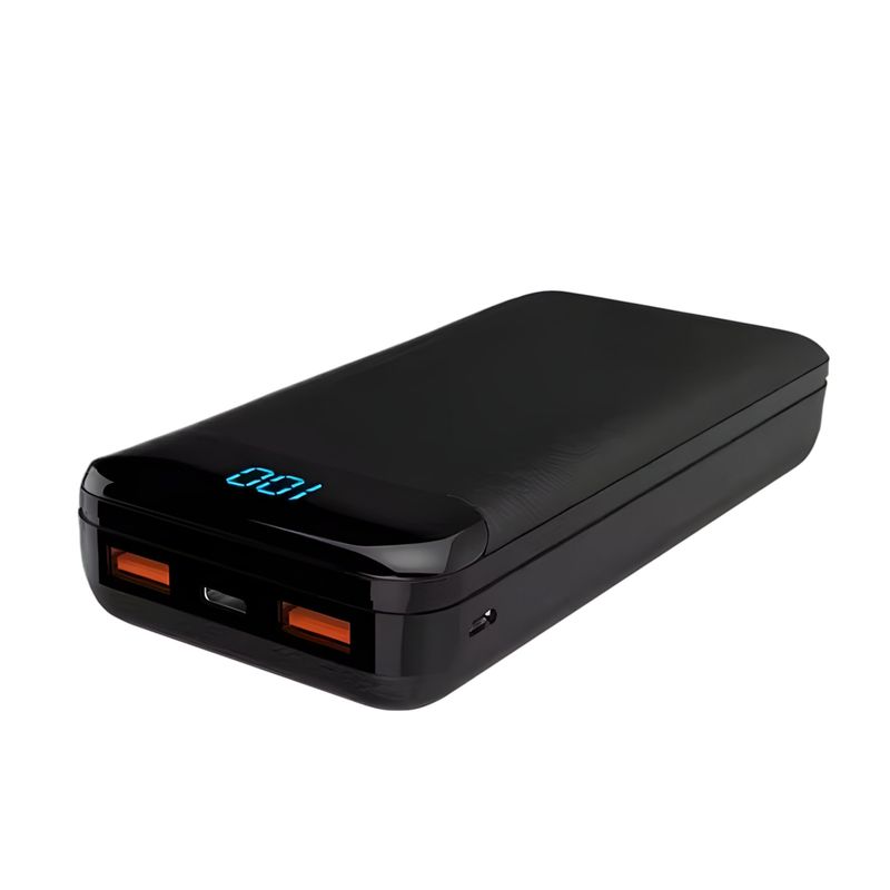 TECNOLAB - Power Bank 20.000 mAH Turbo Multi Puertos C USB Micro TL180B - Negro