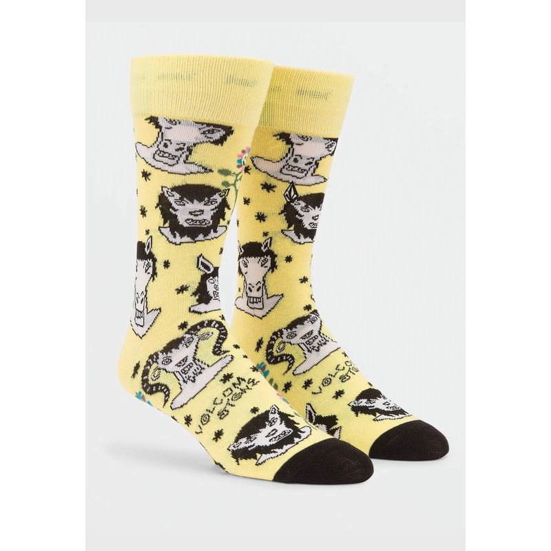 VOLCOM - Calcetines Surf Vitals Ozzy Hombre Yellow Volcom