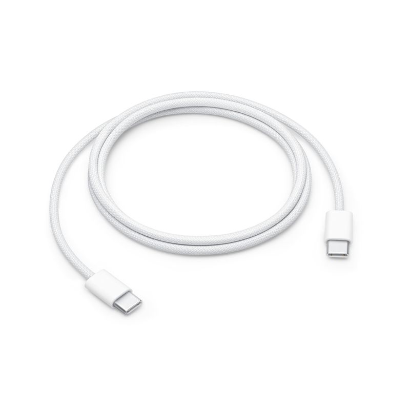 APPLE - Cable Apple de carga USB-C trenzado 60 W 1 mt - Blanco