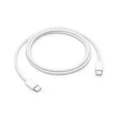 APPLE - Cable de carga USB-C trenzado 60 W 1 mt - Blanco
